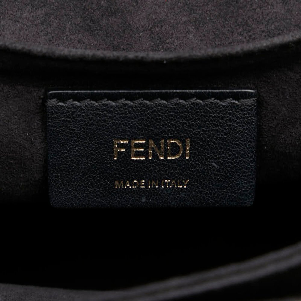FENDI Black Leather Shoulder Bag - Picture 5 of 7